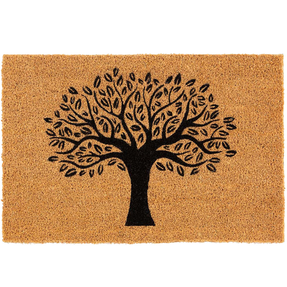 Astley Natural Tree of Life Coir Doormat 40 x 60cm Image 1