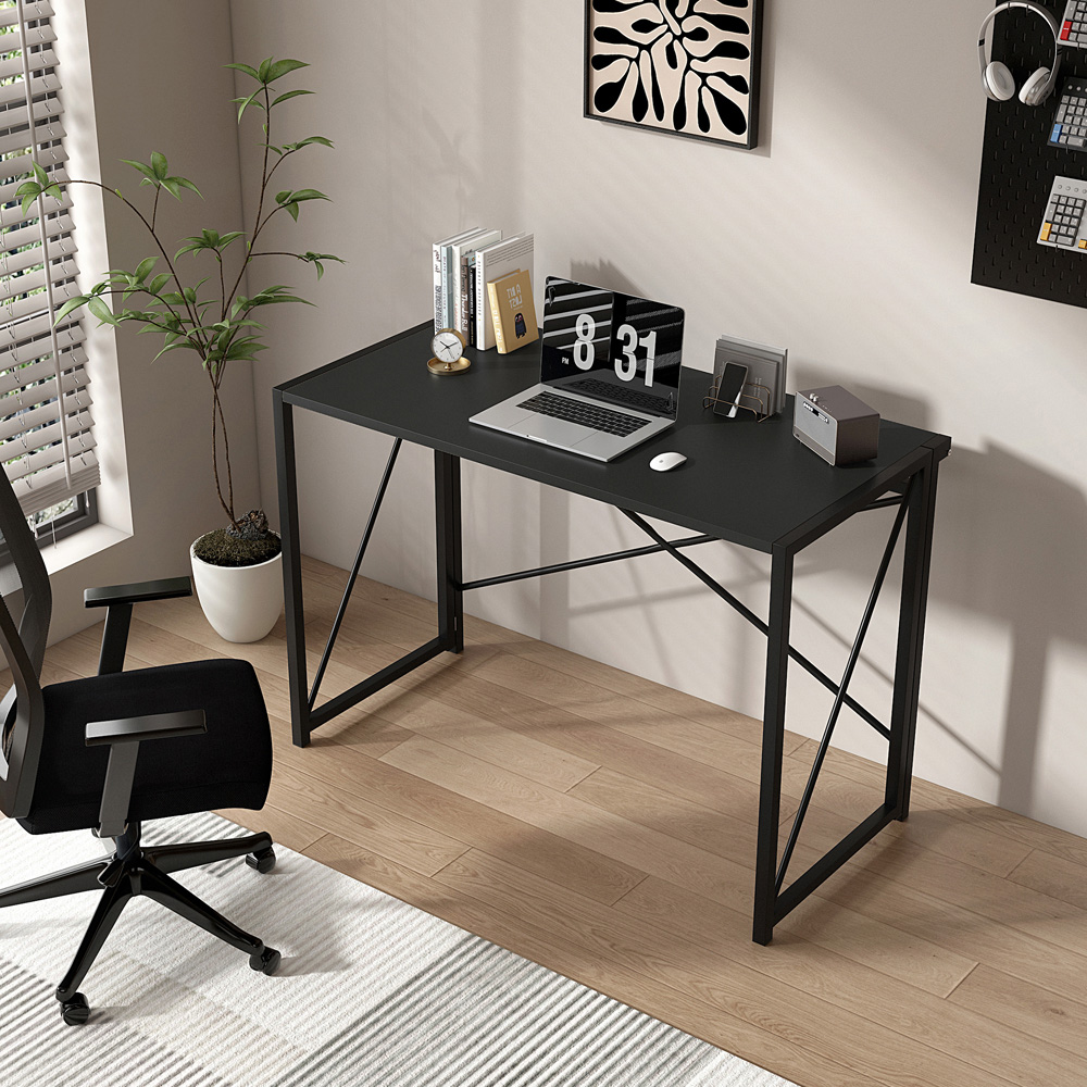 Miami Folding Computer Desk Black Image 5