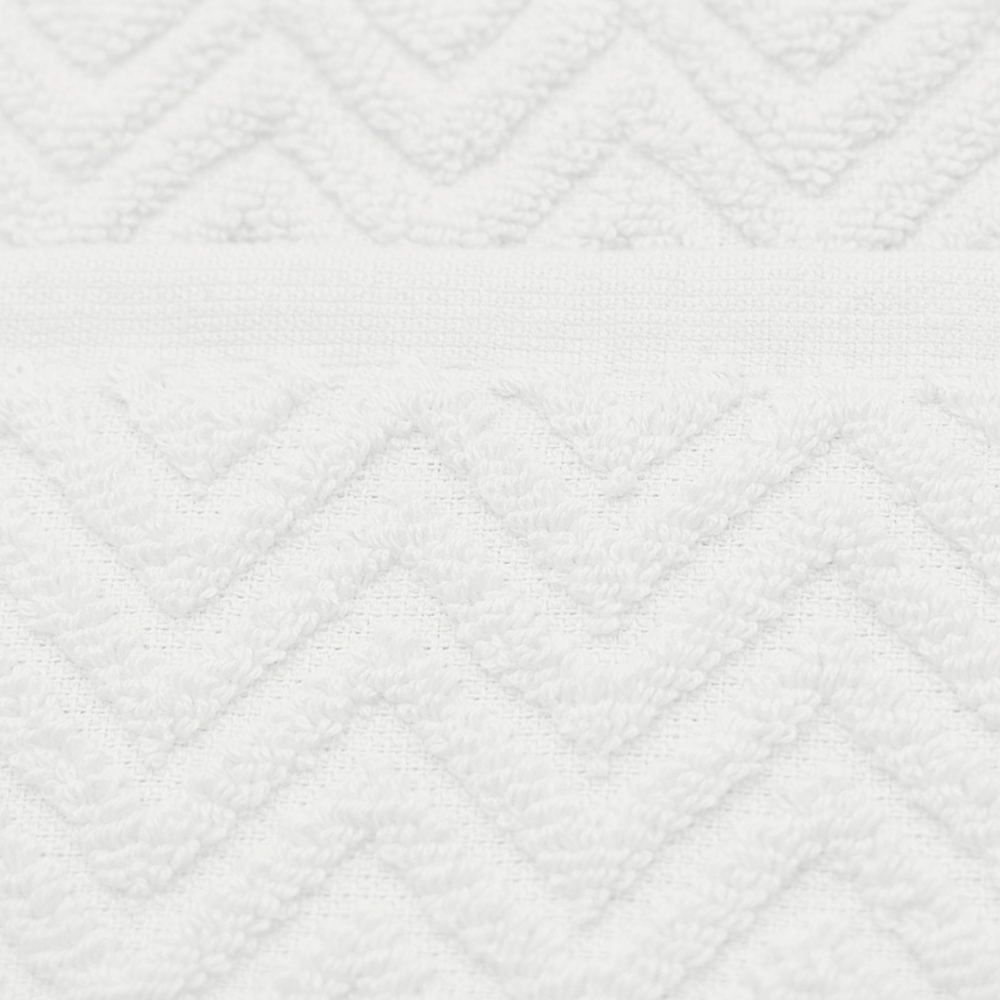 Velosso Moda White Hand Towel Set of 2 Image 3