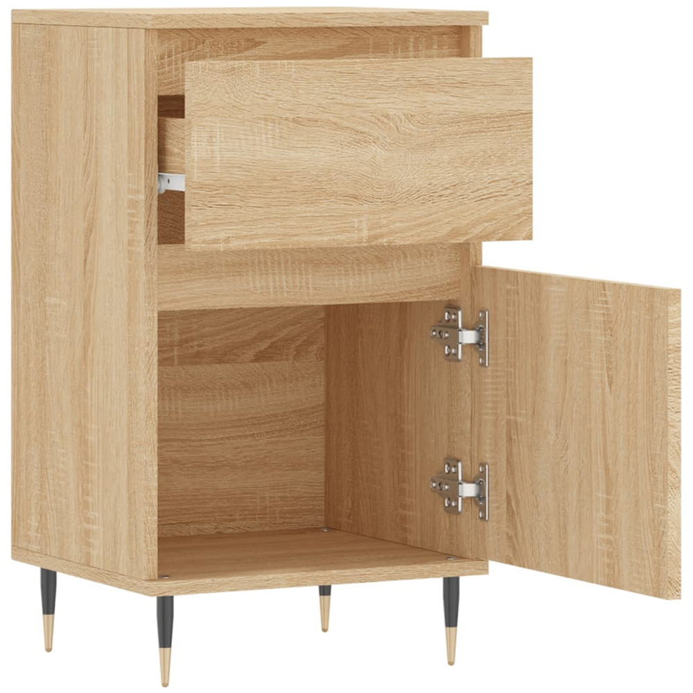 vidaXL Single Drawer Single Door Sonoma Oak Sideboard Image 5