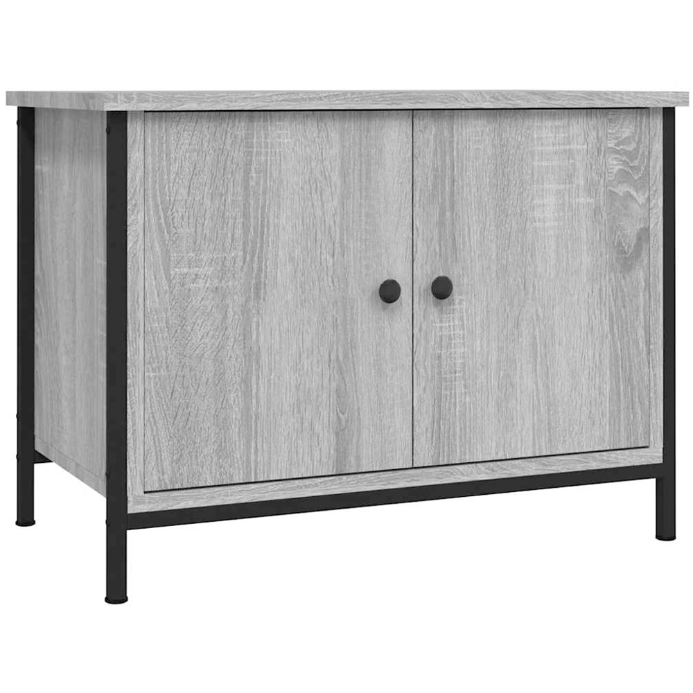 vidaXL 2 Door Grey Sonoma TV Cabinet Image 2
