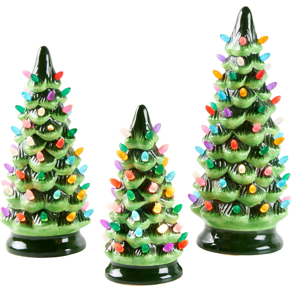 Set of 3 LED Christmas Tree Ornaments Image 4