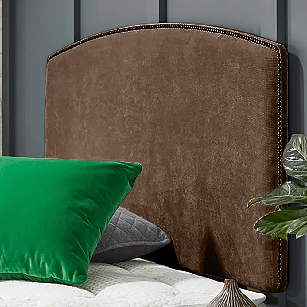 Eleganza Home Russo Small Single Mink Naples Strutted Headboard Image 1