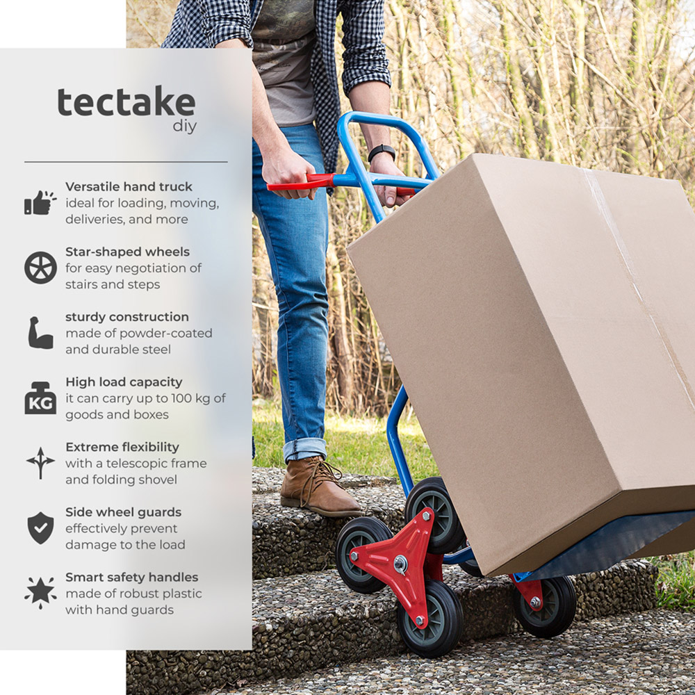 tectake Stair Climber Sack Barrow 100kg Image 6