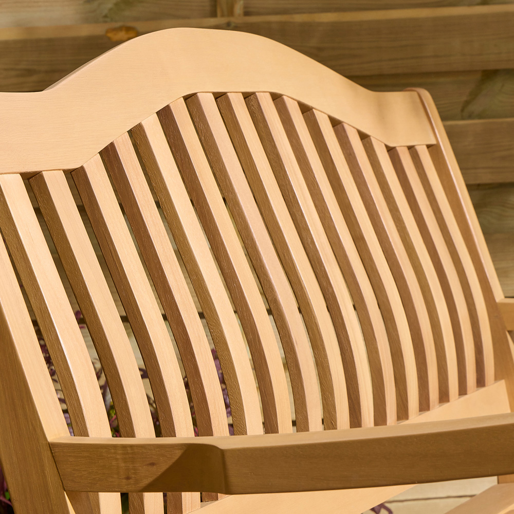 Rowlinson Hemsway 2 Seater Natural Garden Bench Image 6