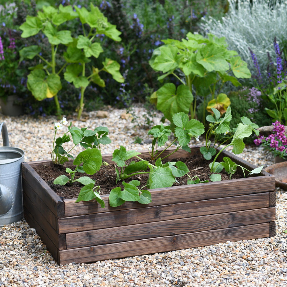 Garden Gear Wooden Raised Garden Bed 80 x 60cm Image 2