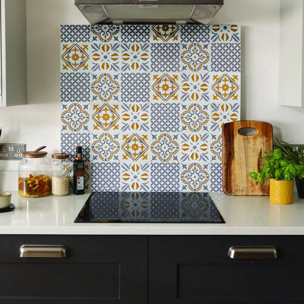 d-c-fix Cubia Gold Sticky Back Vinyl Wall Tile 18 Pack Image 4