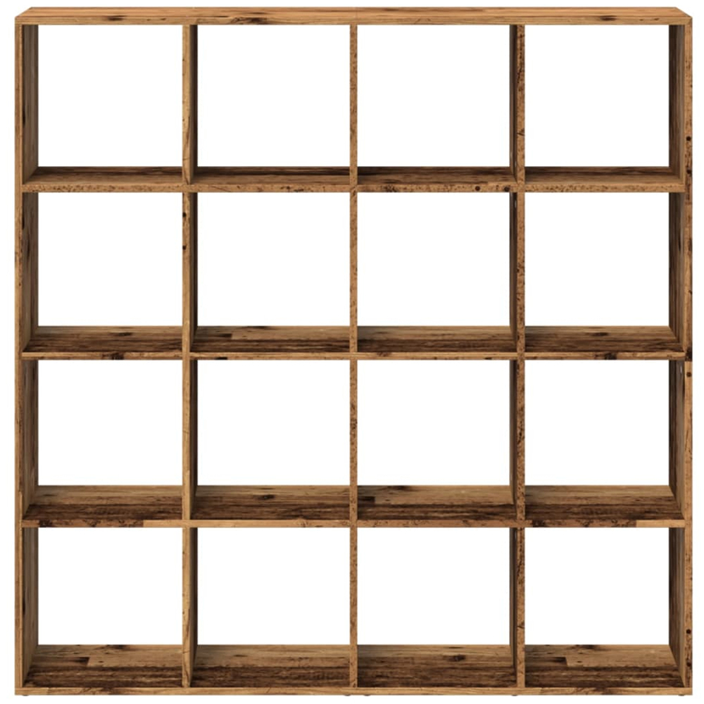 vidaXL 12 Shelf Old Wood Bookcase Image 5