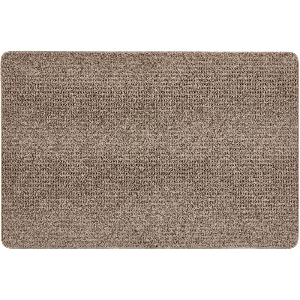 My Mat Mink Sculptured Waffle Texture Washable Rug 100 x 150cm Image 1