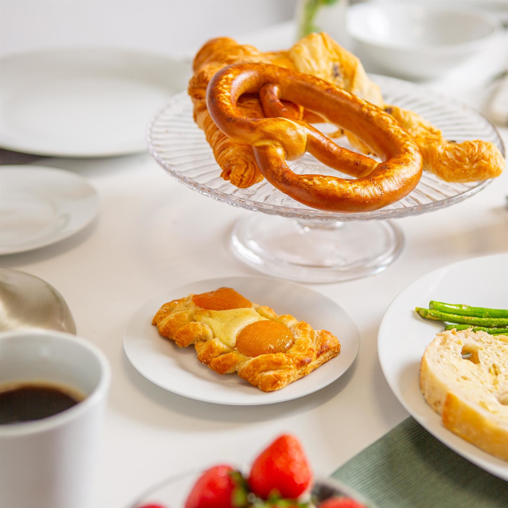 Argon Tableware Classic White Wide-Rimmed Porcelain 48 Piece Side Plate Set 15.5cm Image 4