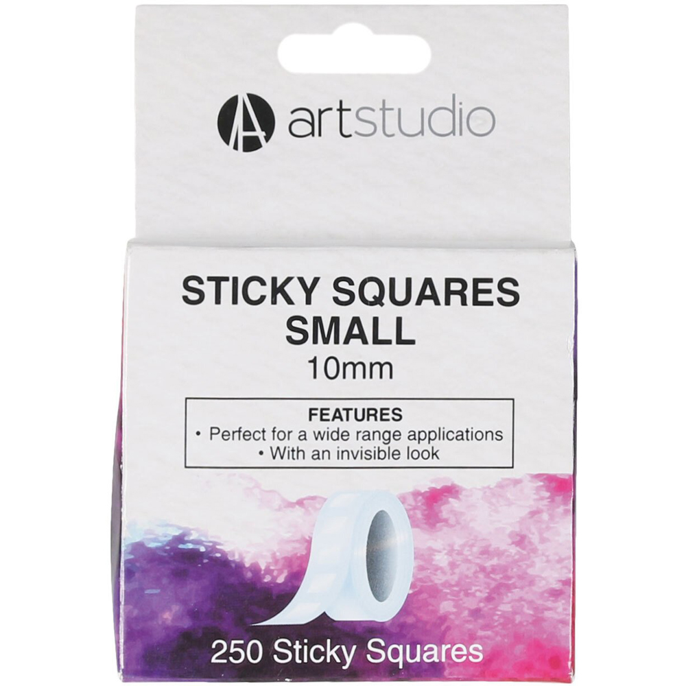 Pack of 250 Art Studio Sticky Squares - 10mm Image