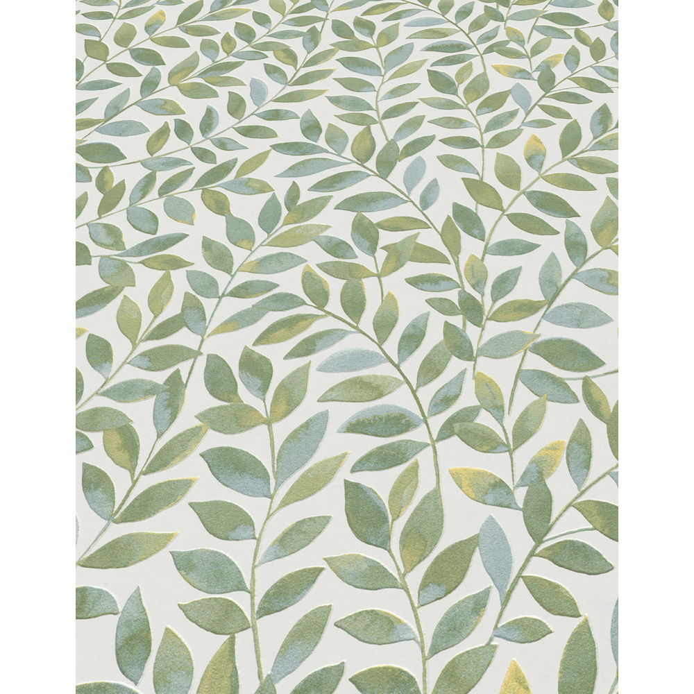 Erismann Ameroso Morris Style Leaf Green Wallpaper Image 4