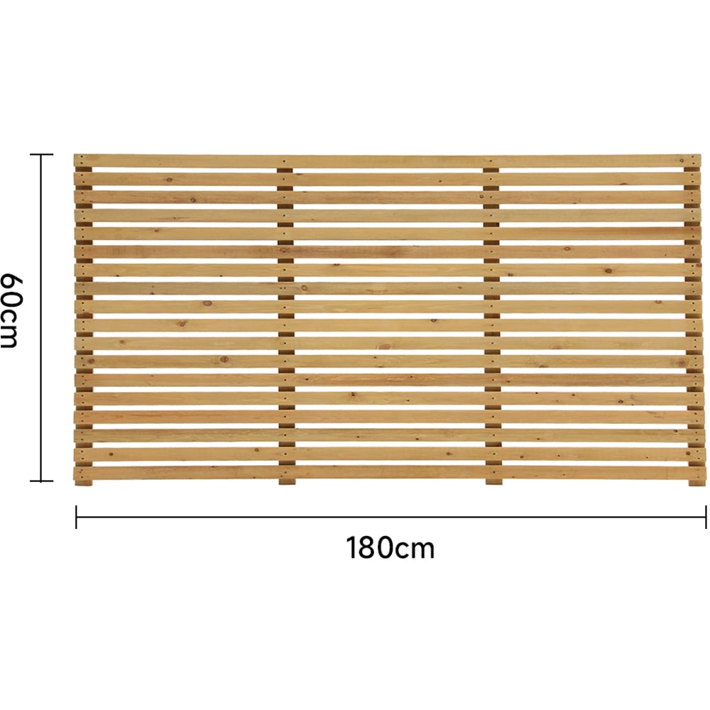 Living and Home 6 x 3ft Wooden Slatted Garden Fence Gate Image 6