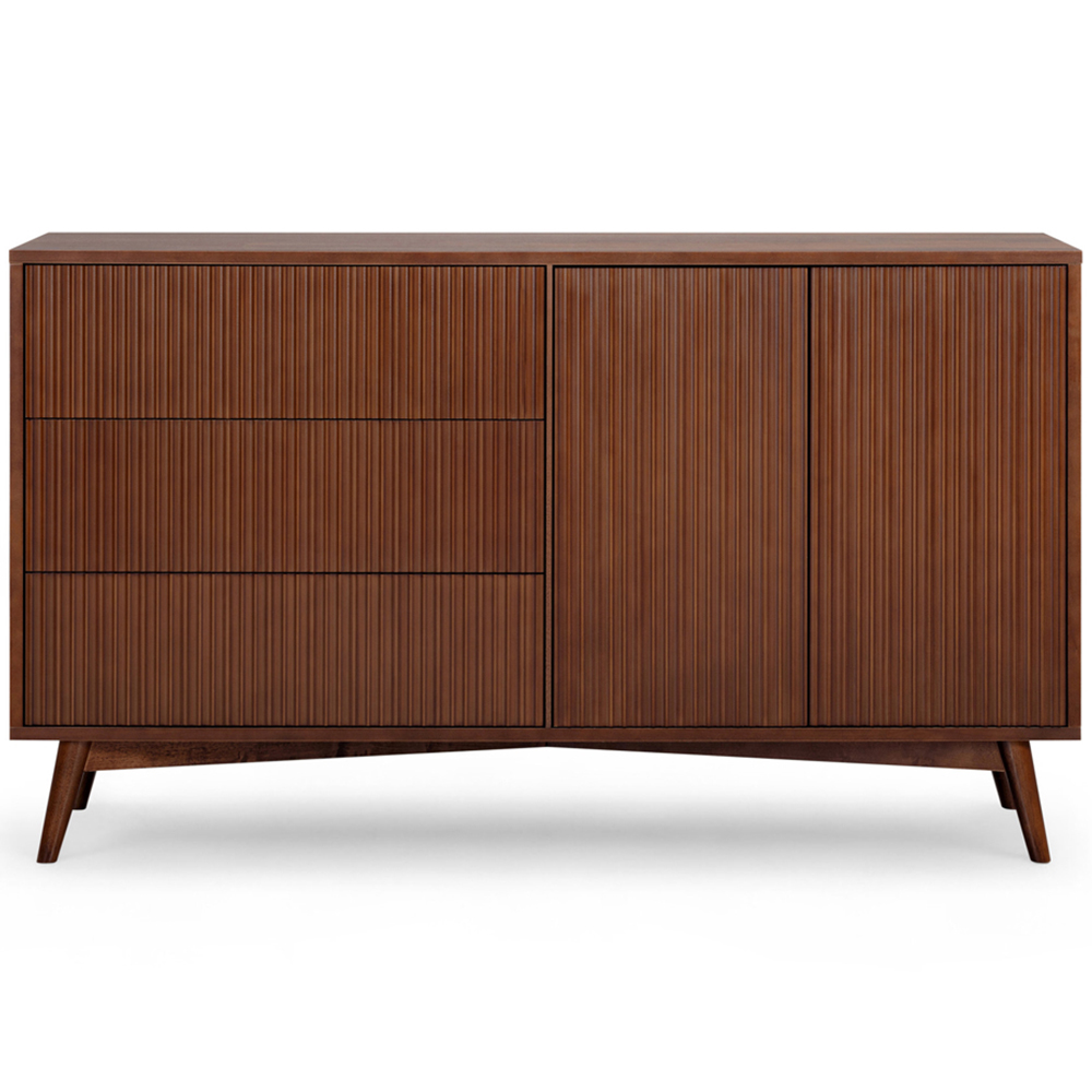 Teamson Home Tremolo 2 Door 3 Drawer Walnut Sideboard Image 3