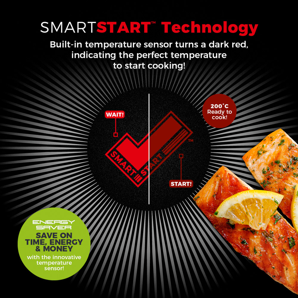 Tower Smart Start 32cm Black Aluminium Non-Stick Gourmet Frying Pan Image 2