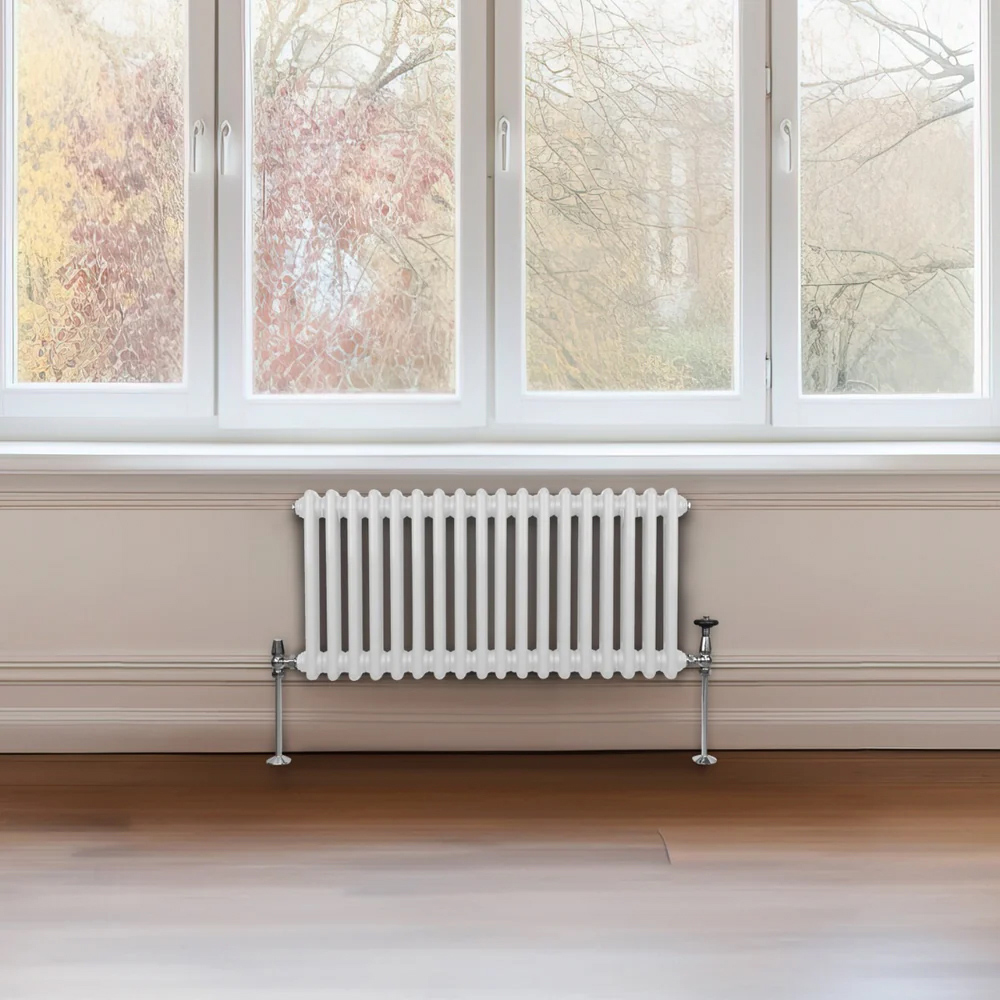 Monster Shop 1975 BTU White Traditional 2 Column Radiator 300 x 832mm Image 2