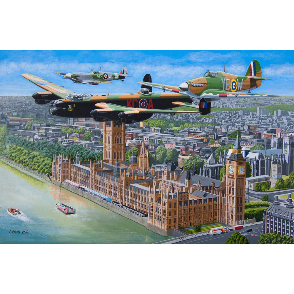 The House of Puzzles Fly Past 500 Piece Jigsaw Puzzle Image