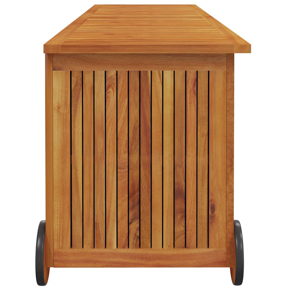 vidaXL 58 x 150 x 50cm Brown Acacia Wood Garden Storage Box Image 4