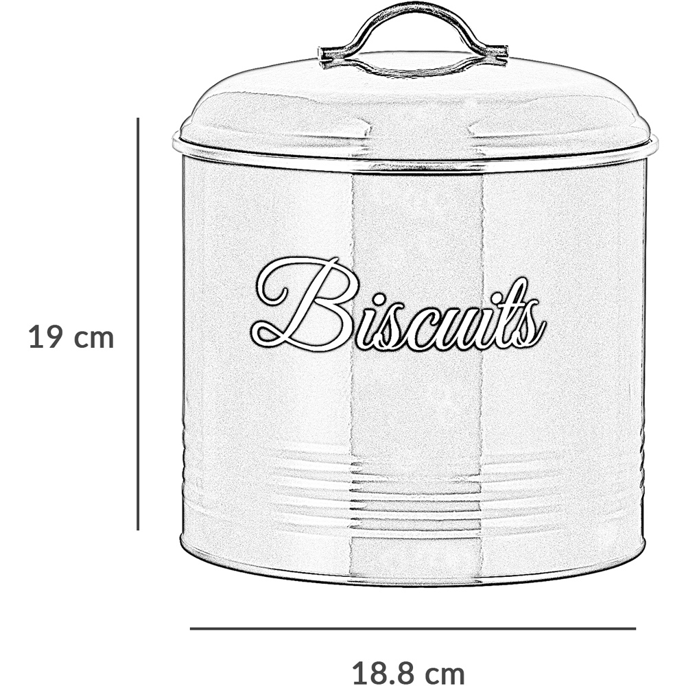 Innoteck Essentials Green Round Biscuit Tin with Lid Image 4