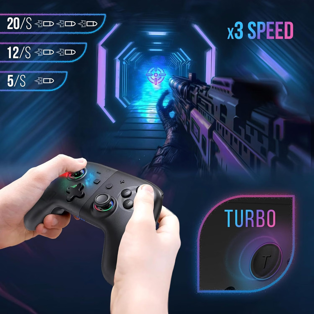 Oniverse Onipad Black Star Bluetooth Gaming Controller Image 2