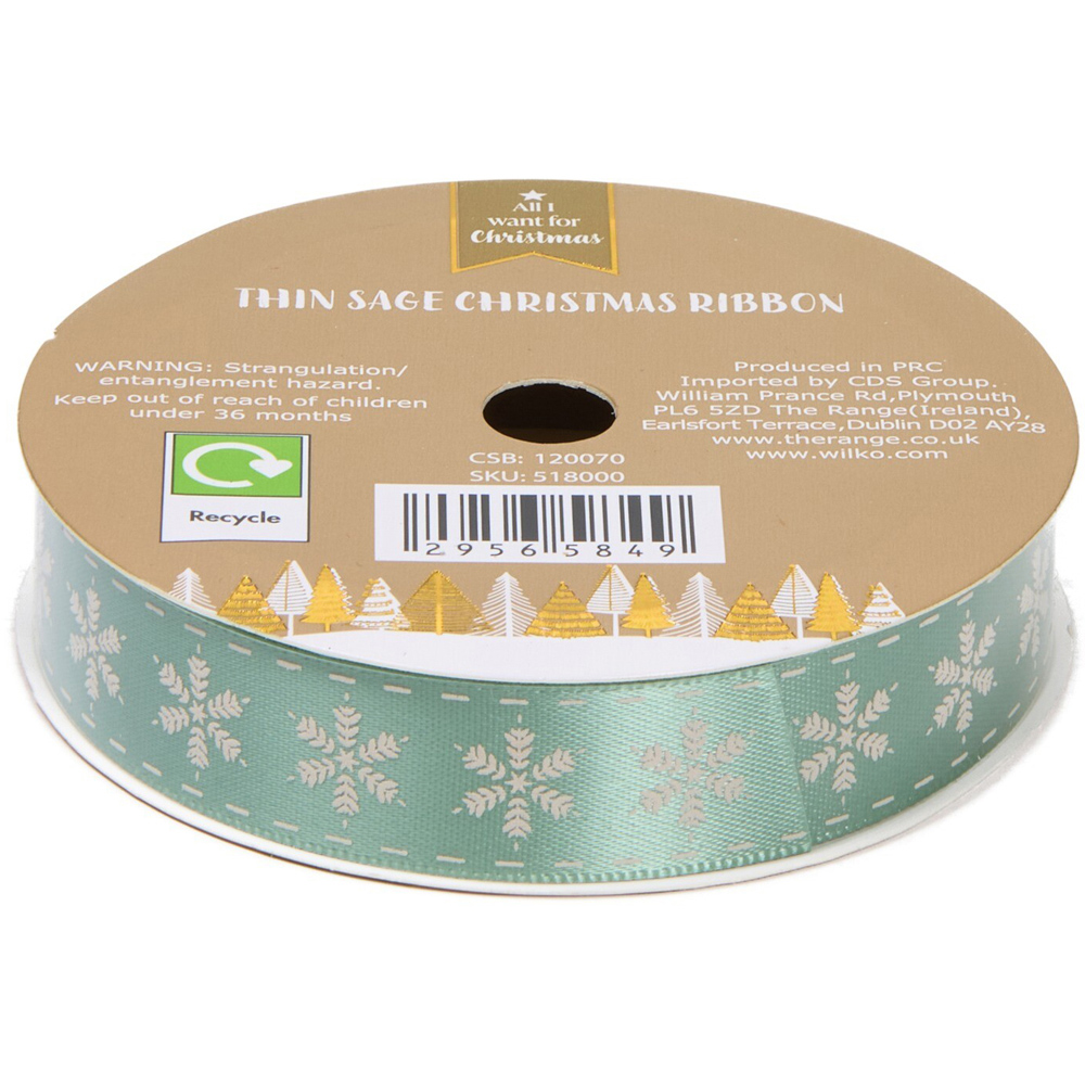 Thin Sage Ribbon Image 4