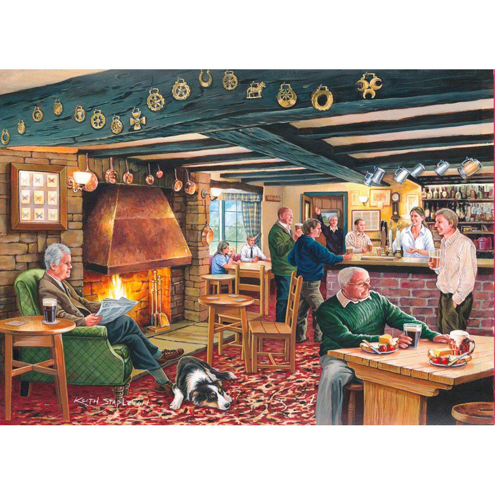 The House of Puzzles Mine's A Pint 500 Piece Jigsaw Puzzle Image