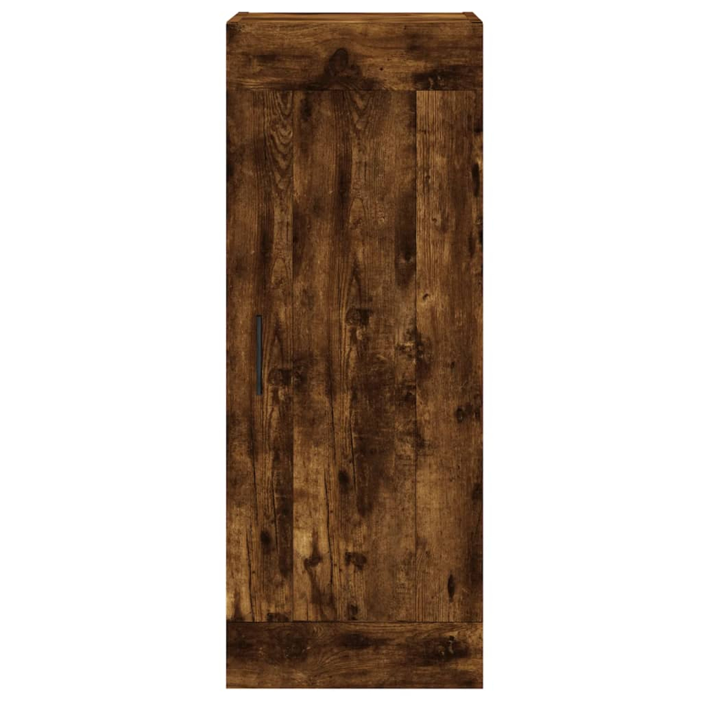 vidaXL Single Door 3 Shelf Smoked Oak Highboard Image 7
