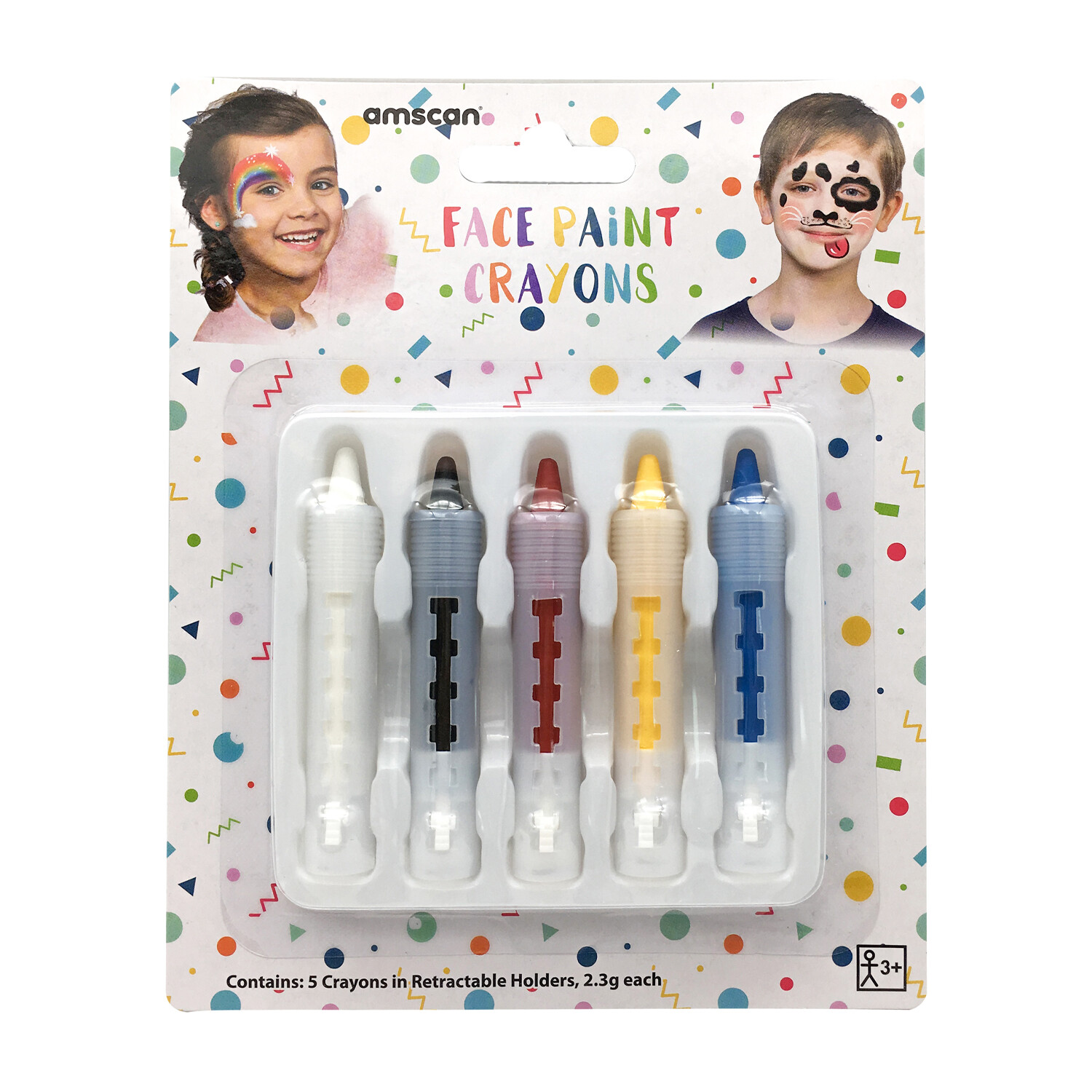 Pack of 5 Face Crayons Image
