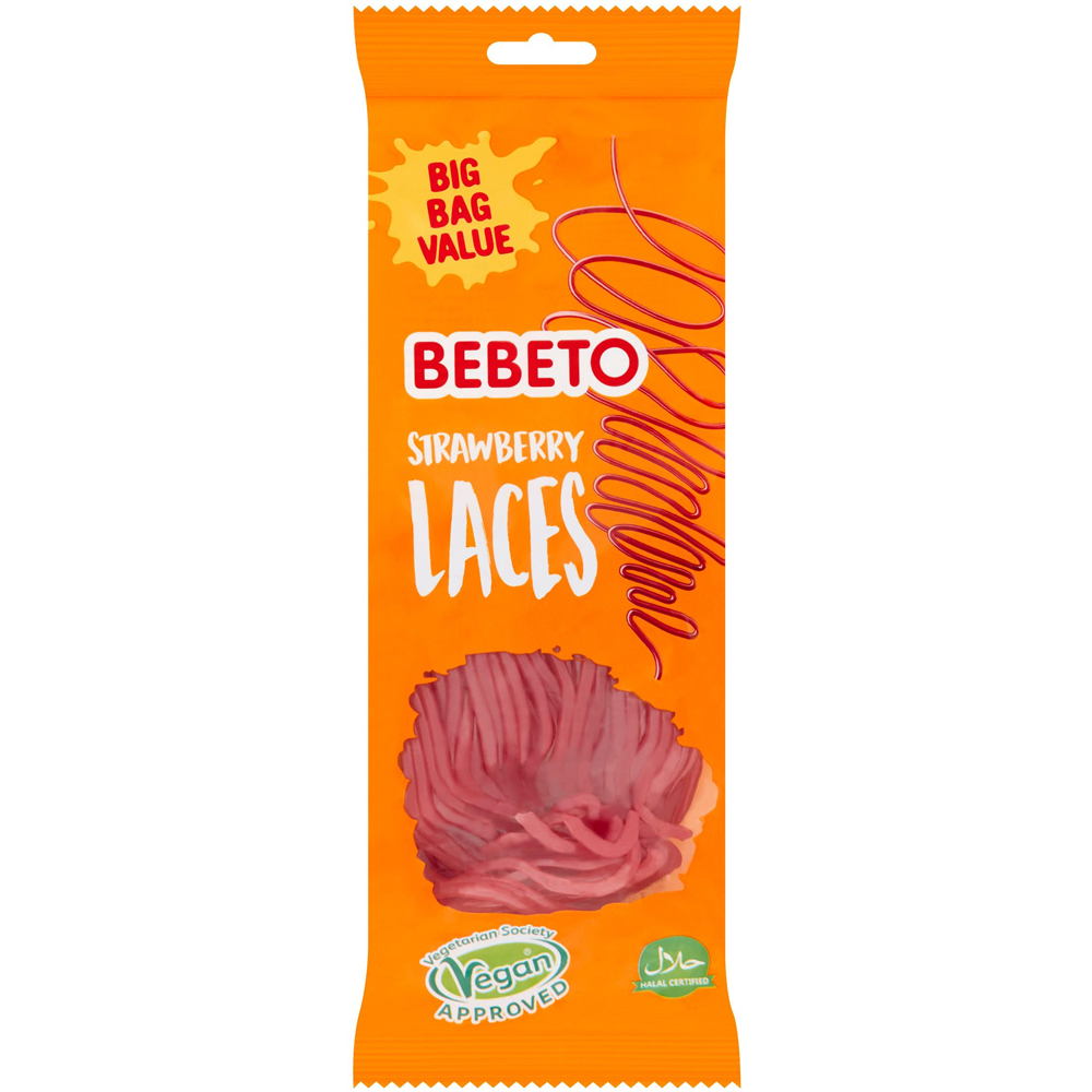 Bebeto Strawberry Laces 220g Image