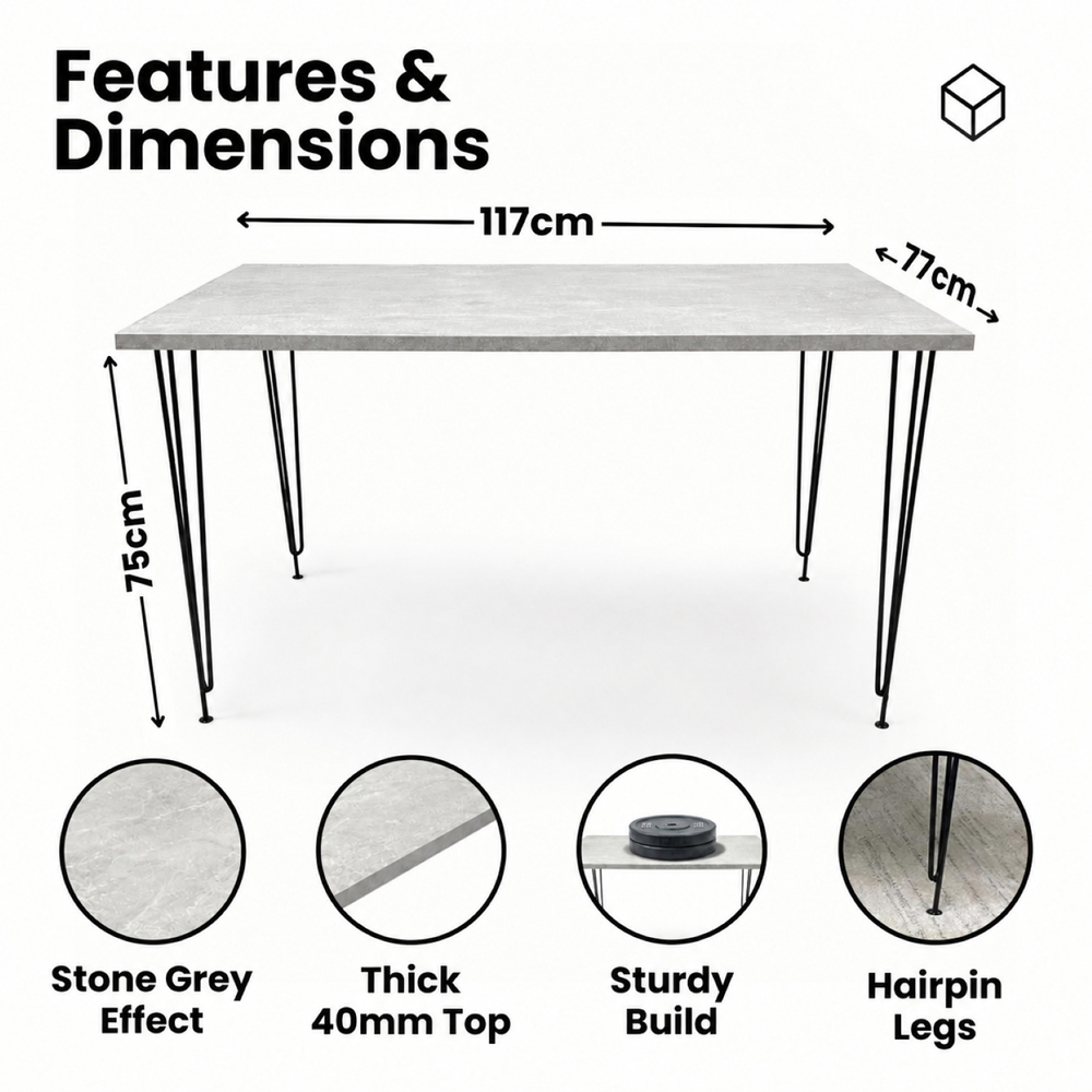 Kosy Koala 6 Seater Grey Velvet Dining Table Set Image 5