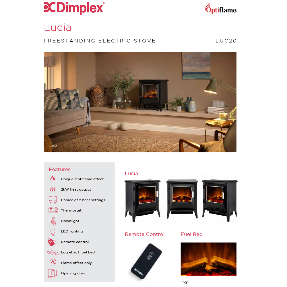 Dimplex Lucia Electric Fire Image 3