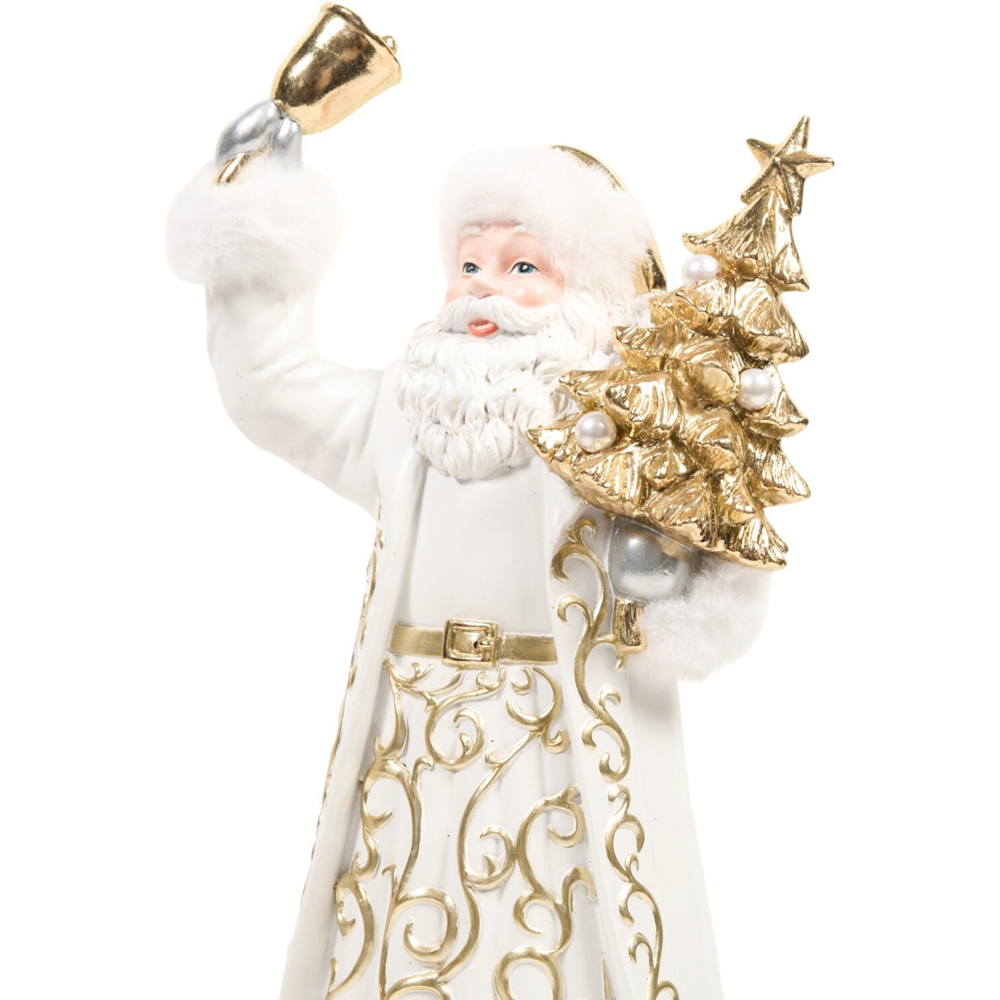 Golden Santa Ornament Image 4