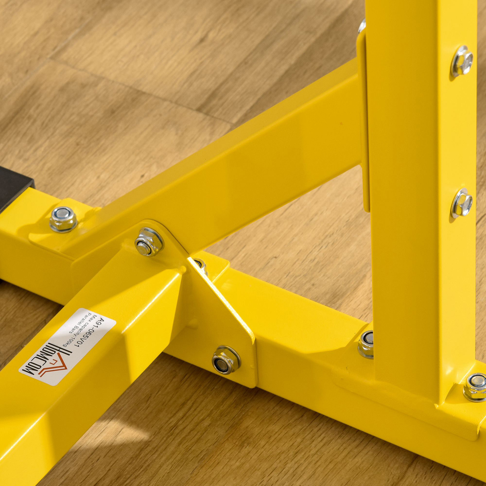 HOMCOM Adjustable Dip Station Chin Up Parallel Bars Image 3