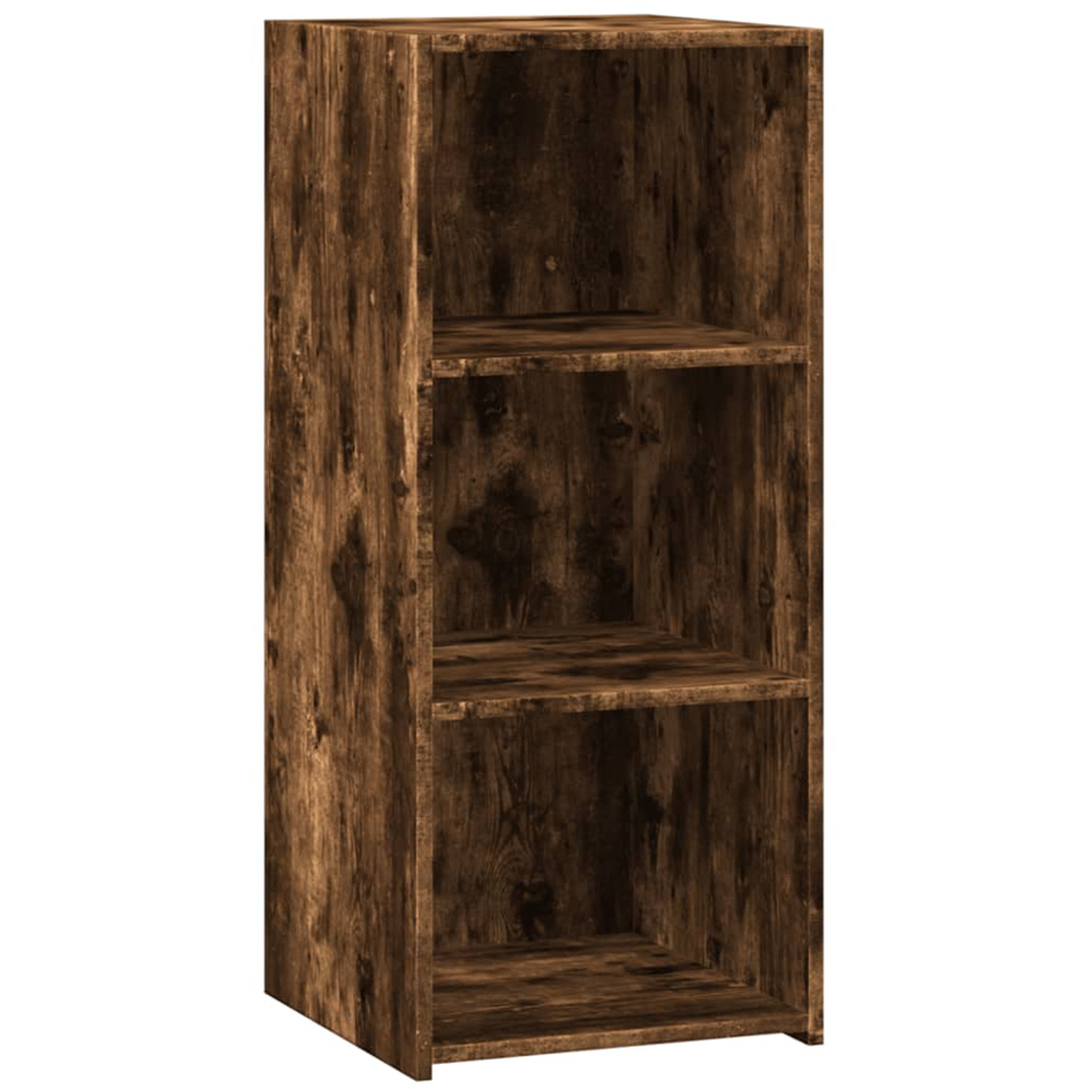 vidaXL 3 Shelf Smoked Oak Sideboard Image 2