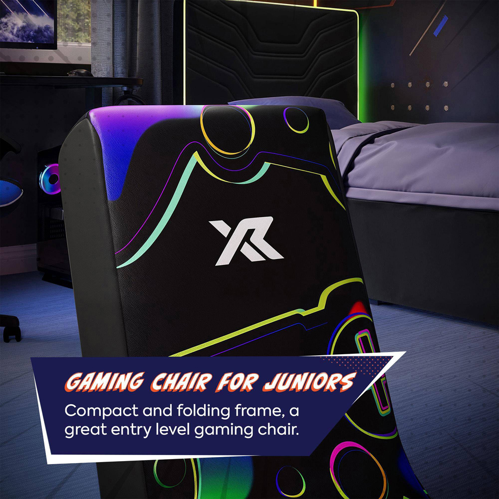 X Rocker Video Rocker Neon Kids Gaming Chair Image 5