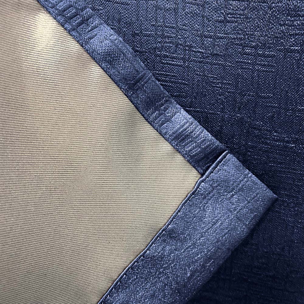 Enhanced Living Vogue Navy Thermal Blackout Eyelet Readymade Curtains 229 x 229cm Image 4