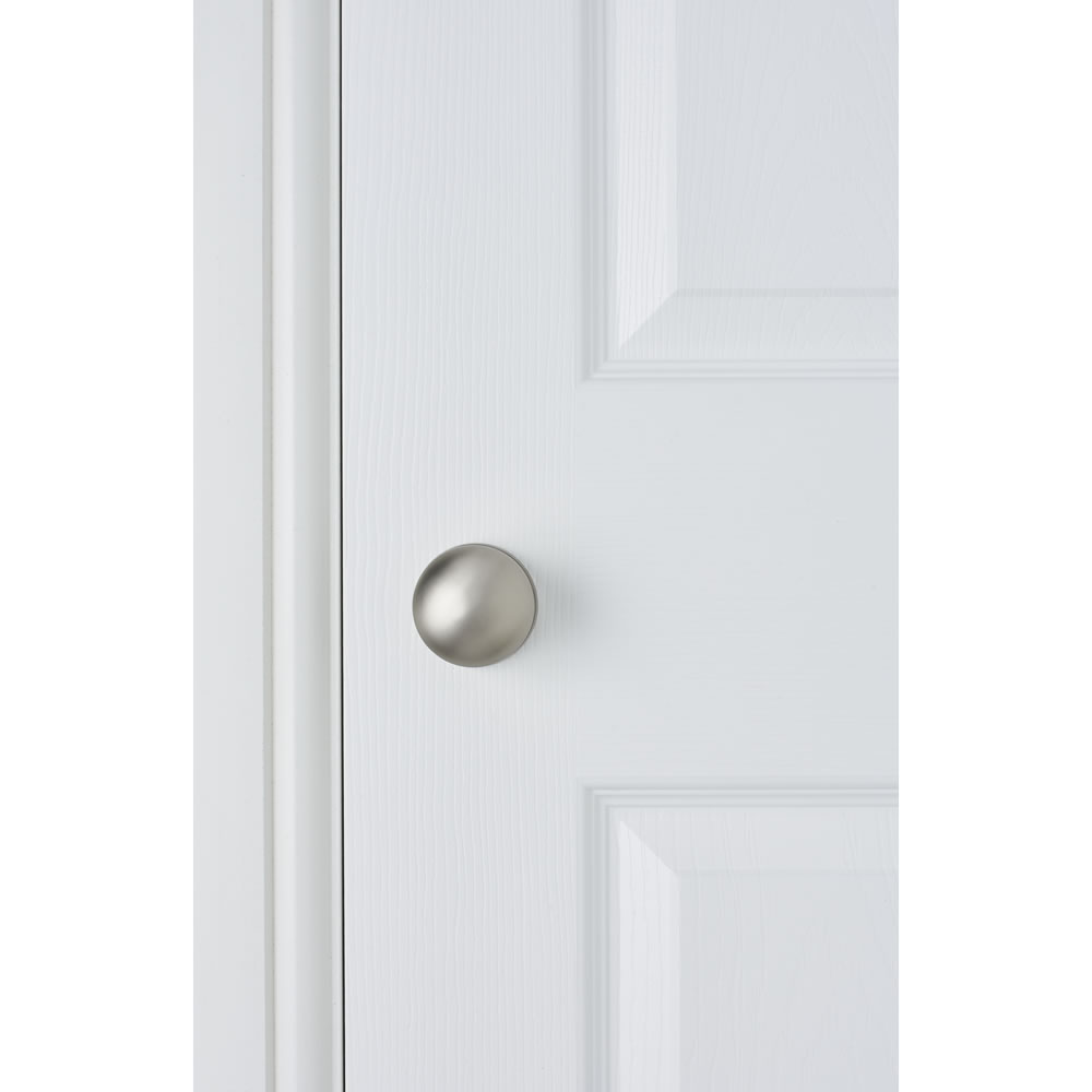 Wilko Victorian Satin Nickel Door Knob Image 2