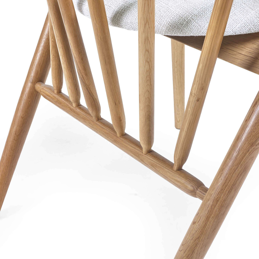 Julian Bowen Rory Oak Curved Back Dining Chair Image 5