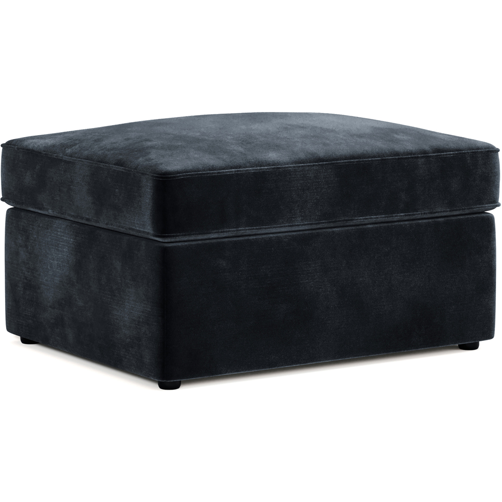 Jay-Be Charcoal Luxe Velvet Fold-Out Footstool Bed with Comfort Mattress Image 2