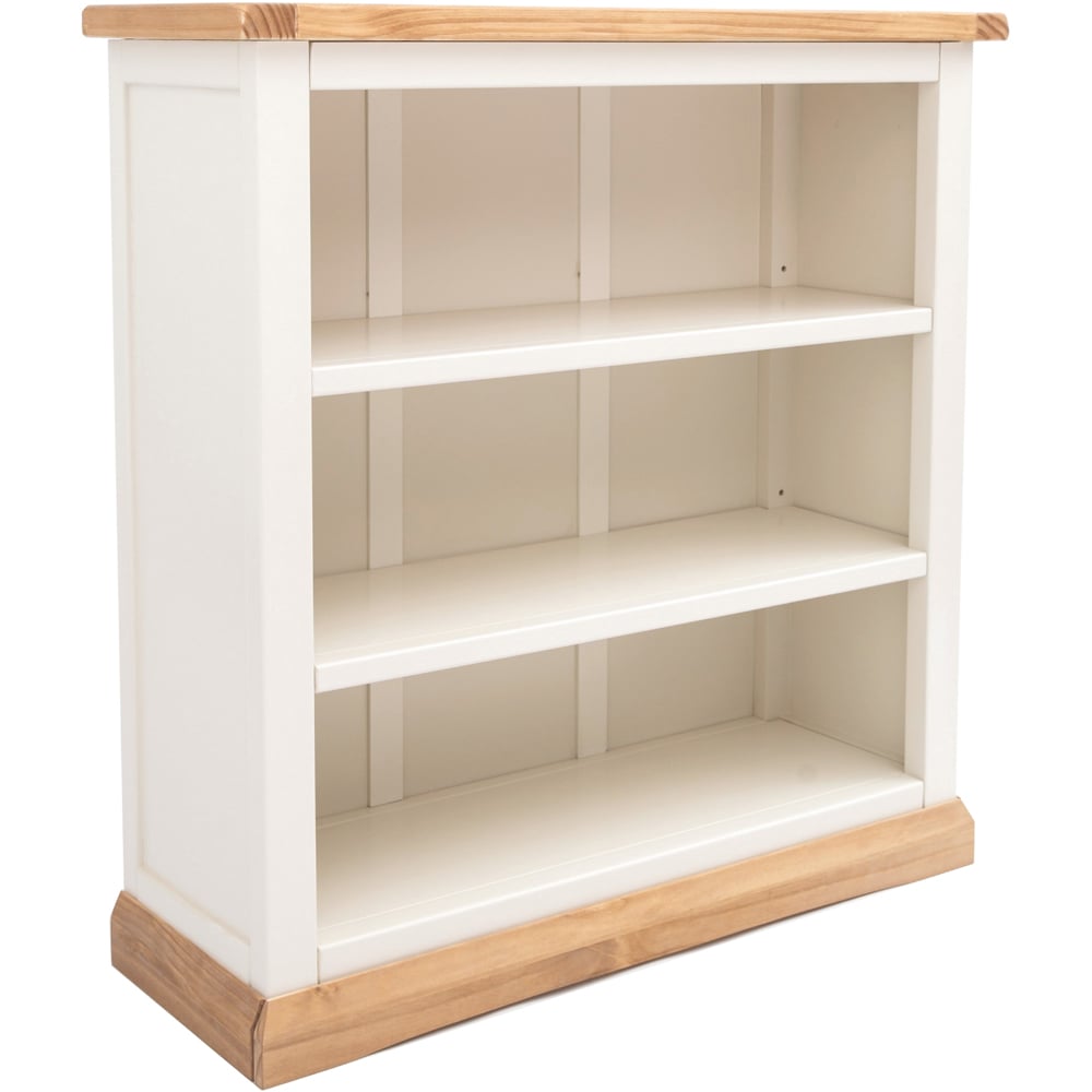 Trevi 3 Shelf Off White Bookcase Image 3