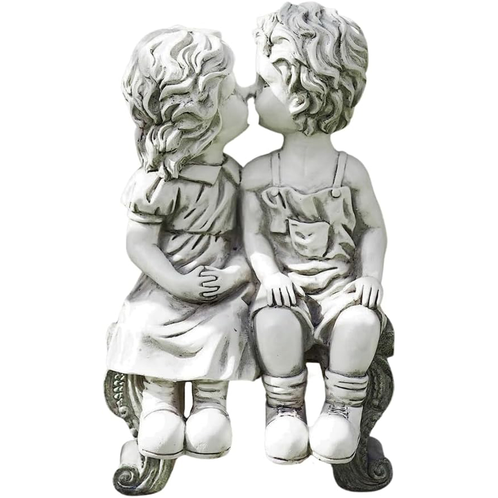 Marco Paul Kissing Kids Garden Ornament Image 1