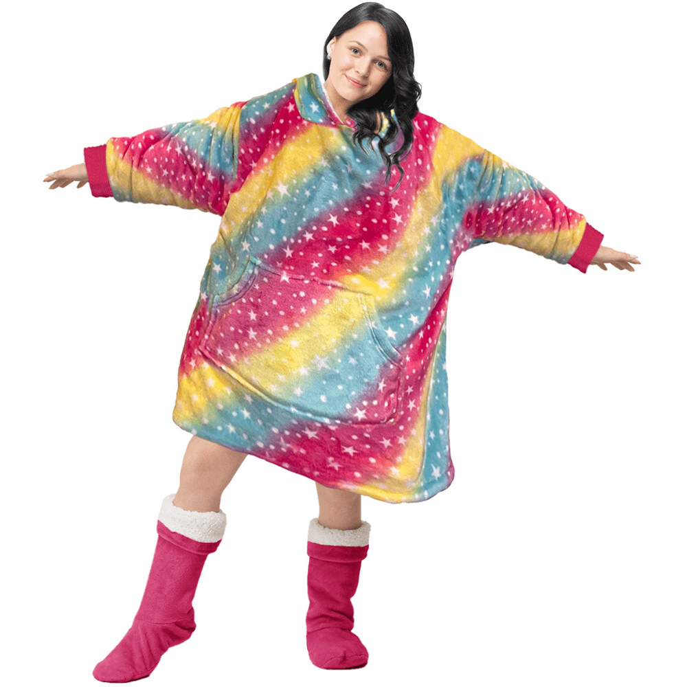 Velosso Junior Rainbow Hoodie Oversize Multicolour Image 1