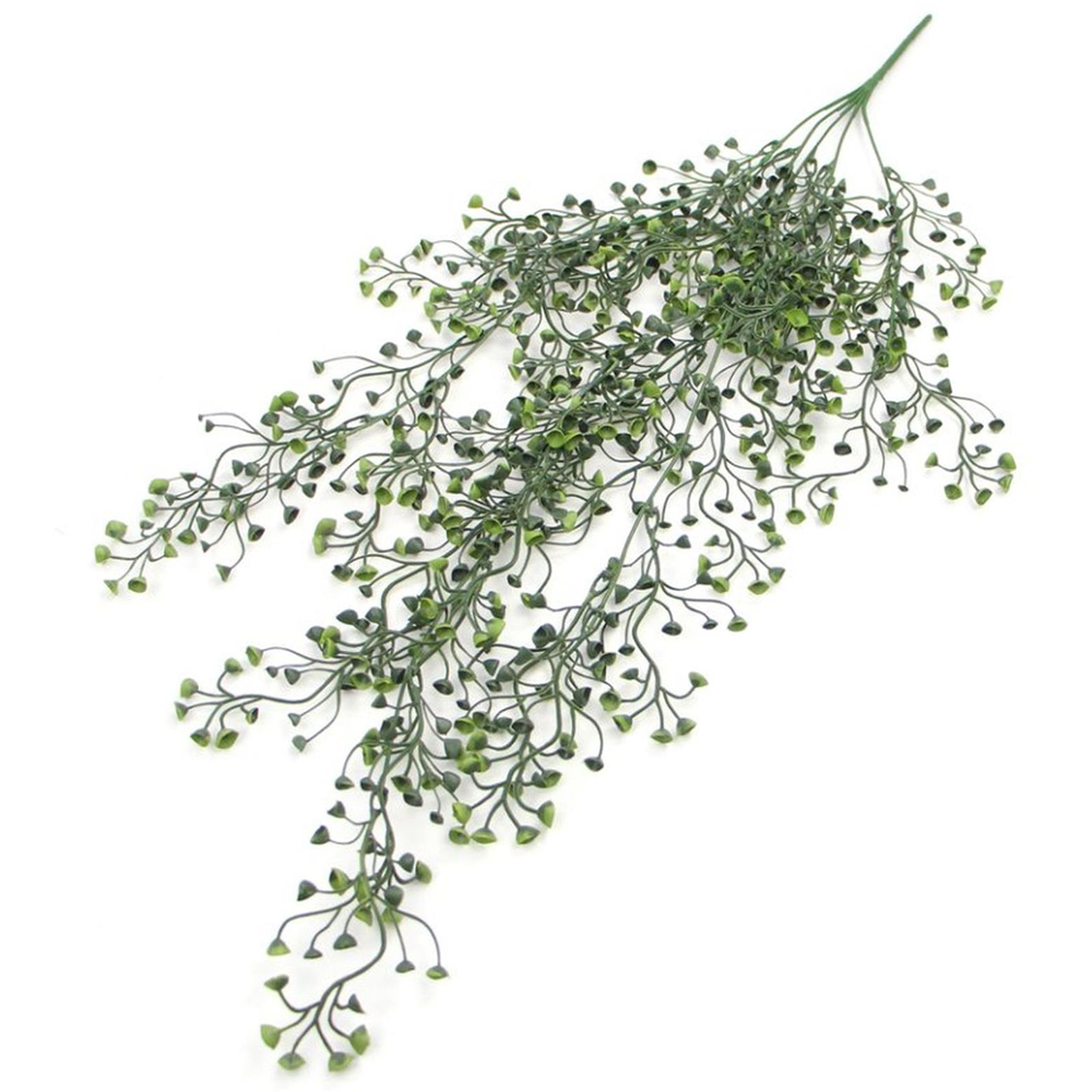 Leaf String Pearl Hanging Artificial Plant 2ft Image 2