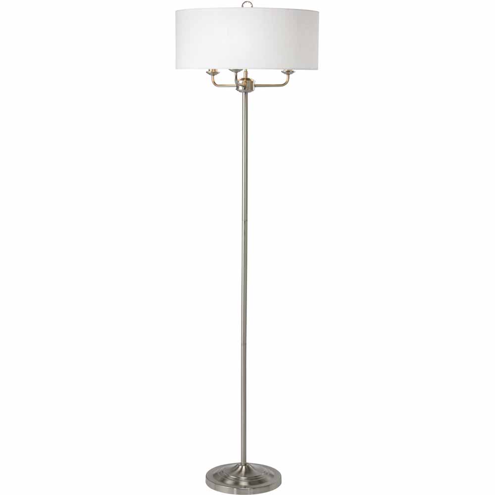 Grantham Floor Lamp Satin Nickel Image 1