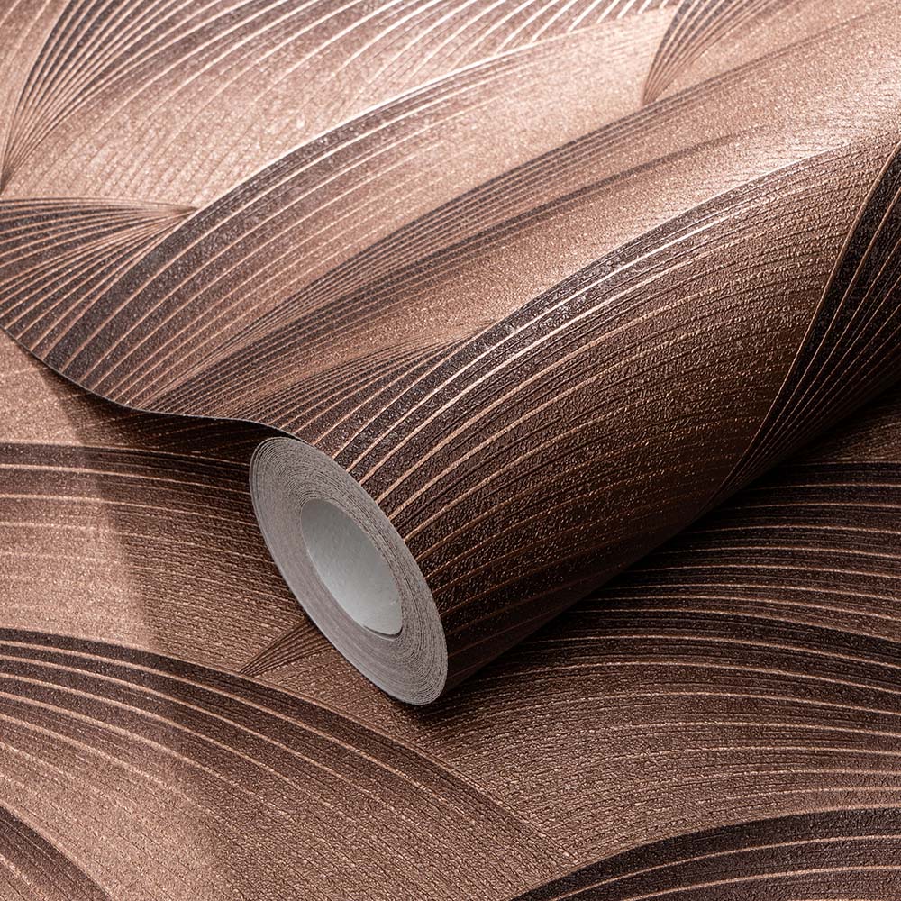 Erismann Serene Geometric Brown Vinyl Wallpaper Image 2