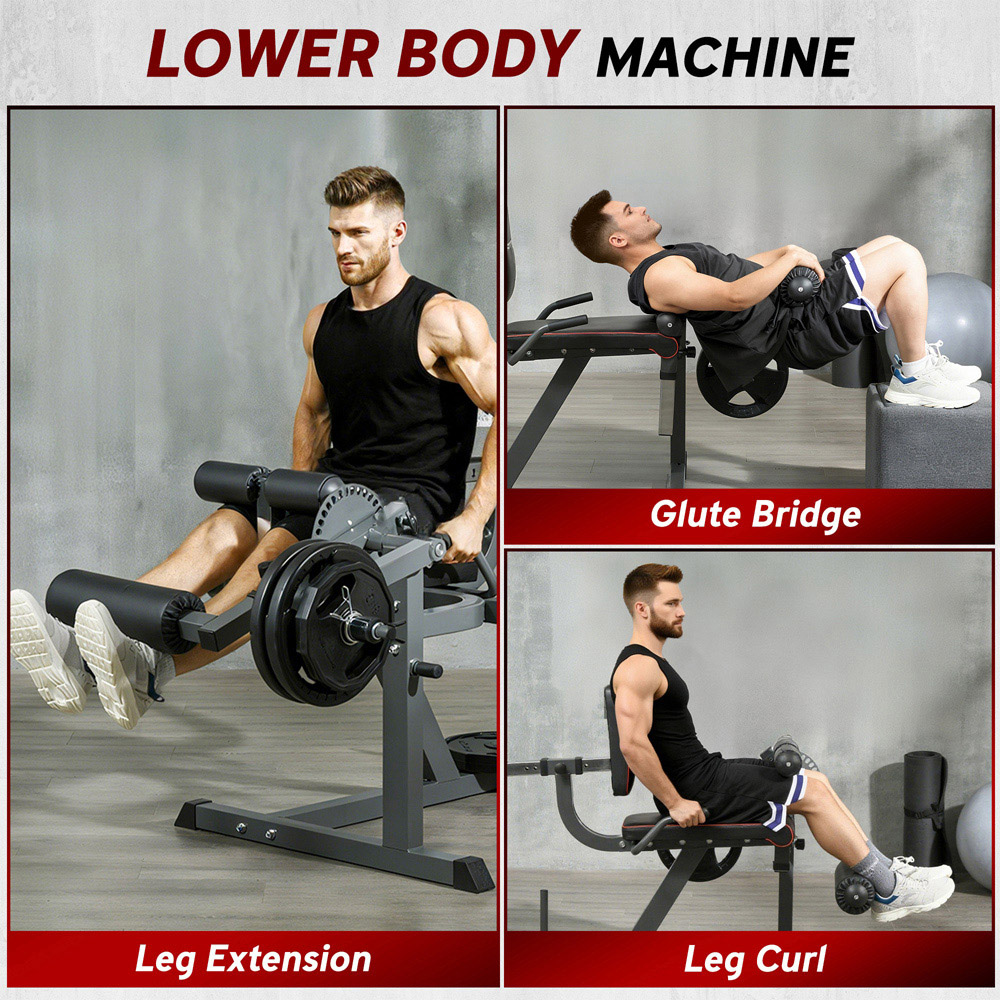 SPORTNOW Adjustable Calf Raise and Leg Extension Curl Machine Image 8