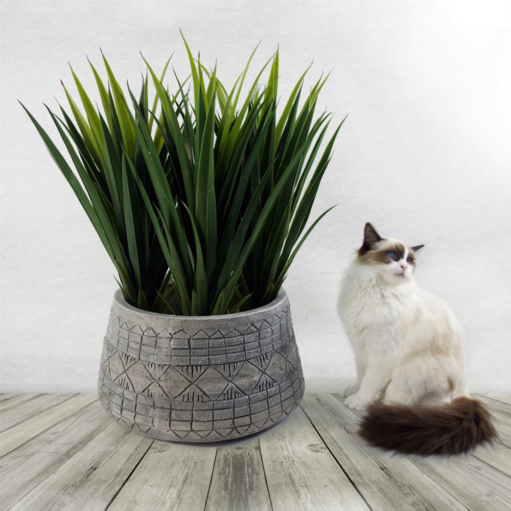 Leaf Composite Embossed Planter 37cm Image 5