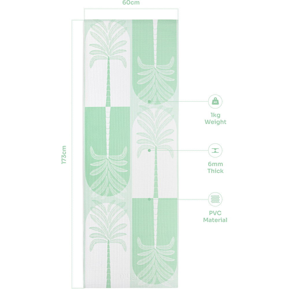 Myga Sage Pattern Yoga Mat Image 3