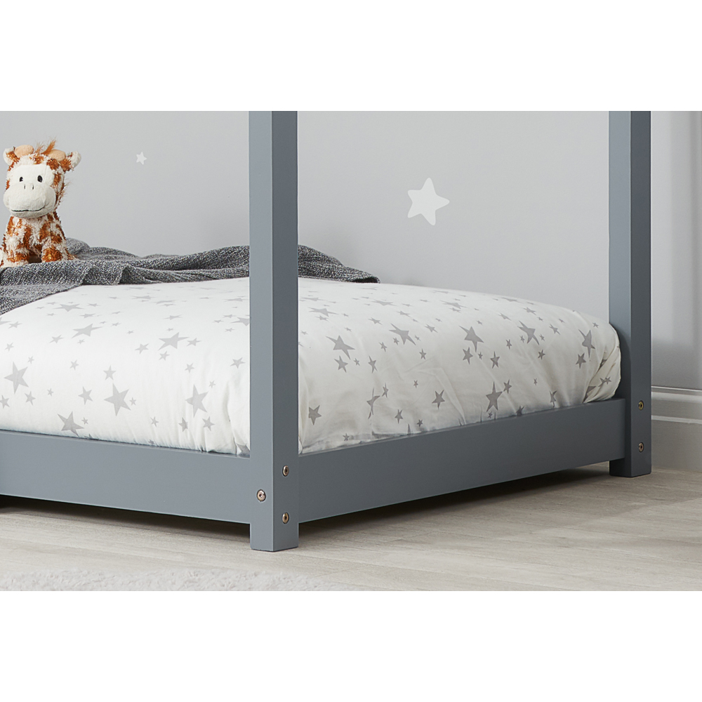 House Single Grey Bed Frame Image 4