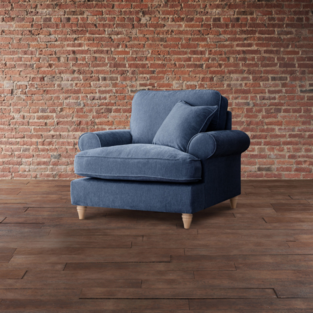 The Victoria Navy Armchair Image 3